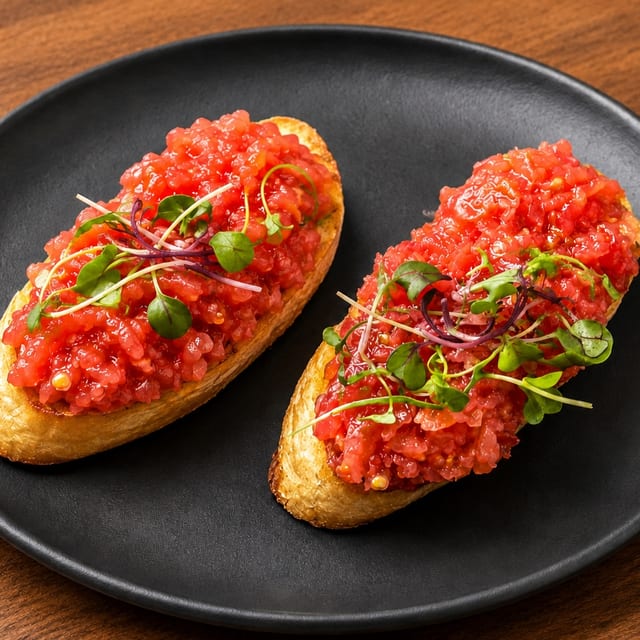 Tomato Rub Toasted Bread (Pan Amb Tomaque).