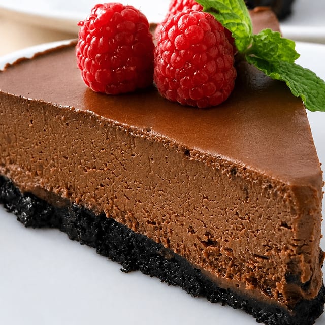 Chocolate Nutella Cheesecake (Pastel De Avellana Americana).