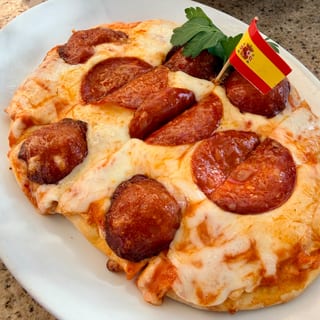 Chorizo Flatbread Pizza