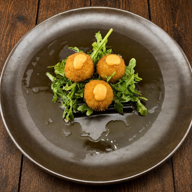 Pumpkin & Mushroom Croquettes (Croquetas de Calabaza y Mas).