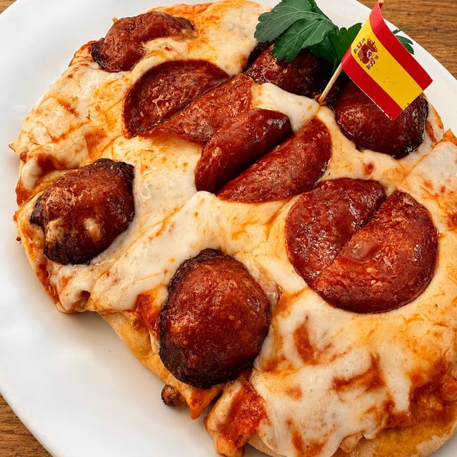 Chorizo Flatbread Pizza.