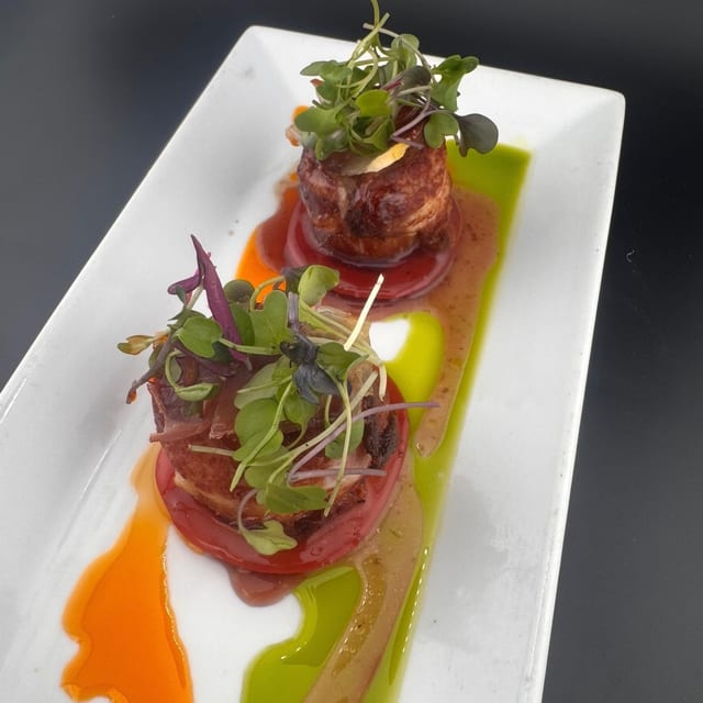 Serrano Wrapped Scallops Brochette (Pincho De Vieiras Al Hinojo).