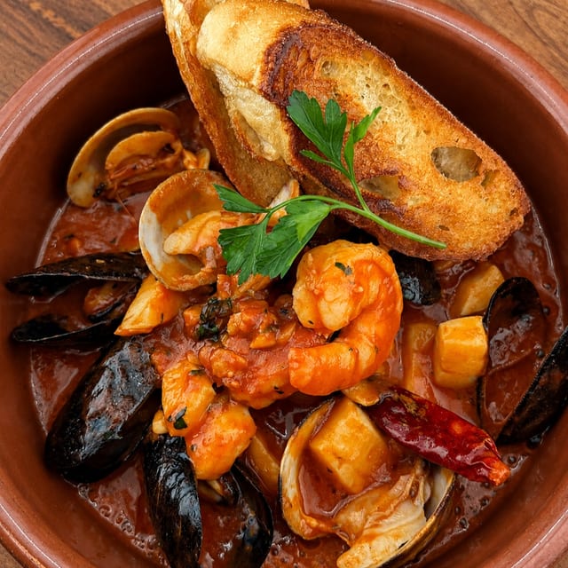 Spicy Seafood Medley (Sarsuela).