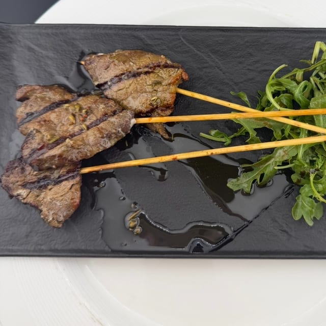 Grilled Beef Tenderloin (Pintxos Morunos).