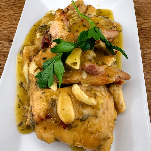 Garlic Chicken (Pollo Al Ajillo Andaluz).