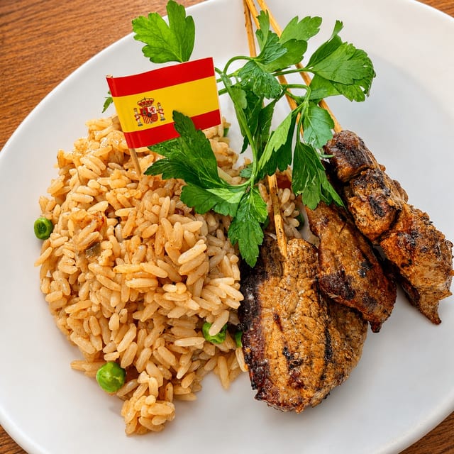 Beef Sticks and Rice.