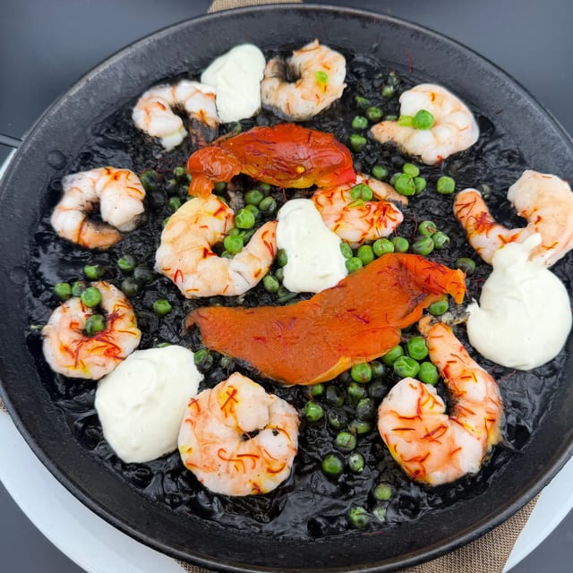 Black Rice Paella (Arroz Negre).