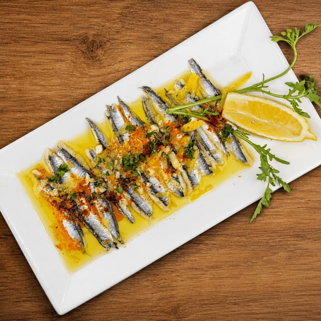 Anchovies (Boquerones).